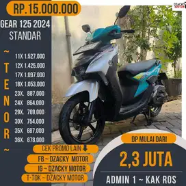 GEAR 125 STANDAR 2024 JUAL CASHCREDIT DP MULAI 1, 8JTAAN