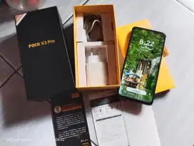 Poco X3 pro 8/256 lengkap murah