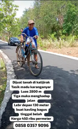 Dijual tanah strategis lokasi Kalijarak Tasikmadu Karanganyar