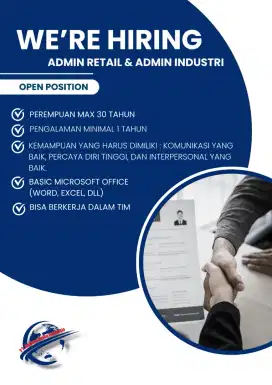 ADMIN SALES & SALES RETAIL & SALES INDUSTRY