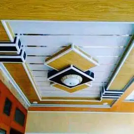 Sekat Plafon Partisi PVC GRC Gypsum Jasa Tukang Pasang Wall Moulding