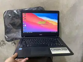 Laptop acer 14 mulus hitam ram 4