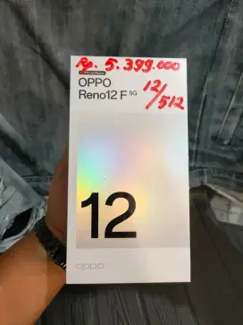 Oppo reno 12f 12/512GB new masih segel blm dibuka