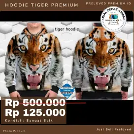 JUAL CEPAT! HOODIE HARIMAU FULLPRINT FLACE