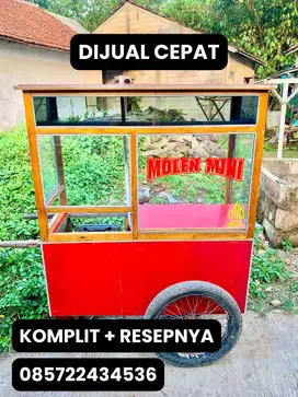 Gerobak Molen Komplit + Resep, Siap Mulai Usaha Hari Ini!