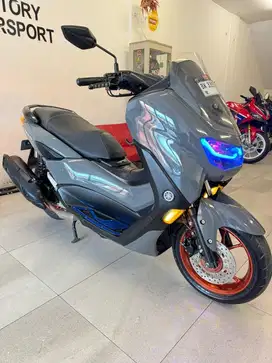 New Yamaha Nmax Gen 2 155 Connected tahun 2021 warna Biru Wrapping Abu