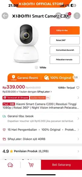 CCTV XIAOMI C200 BARU HARGA MURAH