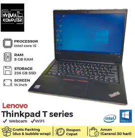 Lenovo Thinkpad T470 Core i5 Gen 7 8GB/256GB  RTA/NK