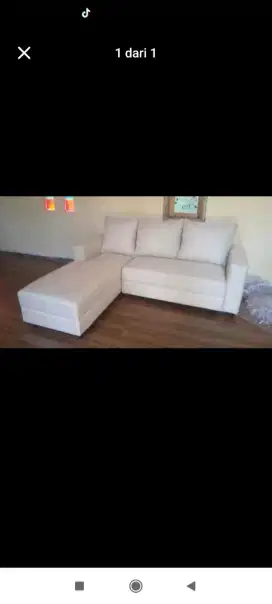 Sofa L selonjoran minimalis