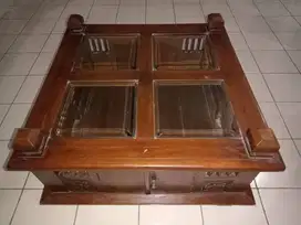 Meja Kayu Jati Tua Elegan – Mewah, Praktis, dan Tahan Lama!