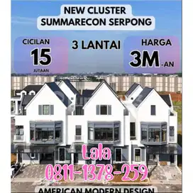 Premium Home Last Unit Summarecon Gading Serpong Louise 3 Lantai