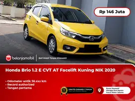 [ LOW KM 36RB ] Honda Brio 1.2 E CVT AT Facelift Kuning 2020/2021