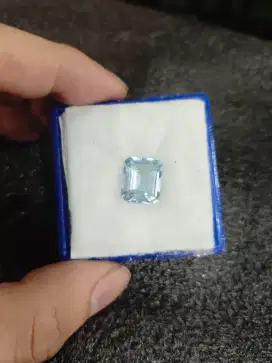 Baru Blue Topaz Natural Persegi Cristal Quality