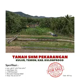 Tanah cocok villa temon shm view sawah 178 m2