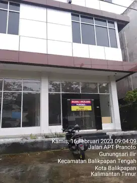 Gedung/kantor lt 4 di jual via lelang tepat di tengah kota Balikpapan