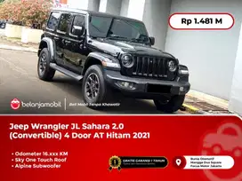 [SkyOneTouchRoof] Jeep Wrangler JL Sahara 2.0 4Door AT Hitam 2021/2022