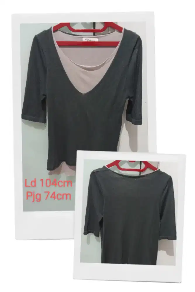 Blouse abu 2layer