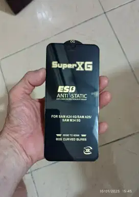 Anti Static TG Clear Premium FullCover Samsung A15 (4G/5G), M15, A24,