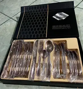 Jual polished cutlery set