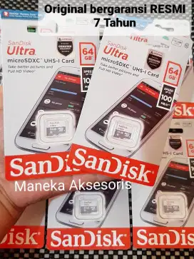 SanDisk Micro SD Original 64gb Ultra microSD mmc Class 10 64GB 100MBps