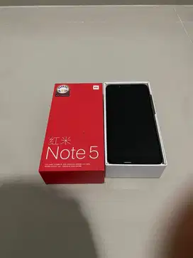 Hp redmi xiaomi note 5 mulus lengkap box