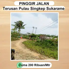 TANAH PINGGIR JALAN SUKARAME JUAL MURAH