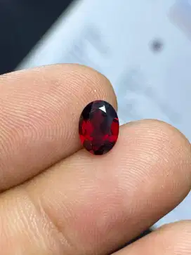 Batu Cincin Natural Pyrope Red Garnet