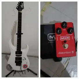 Jual Gitar Xcort 6 + Efek MXR Distortion III (Bisa Nego)