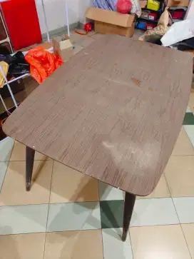 Meja Bekas Kayu Bagus Kokoh Coklat Tua