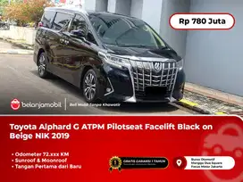 [SUNROOF] Toyota Alphard G ATPM Pilotseat Facelift Black on Beige 2019