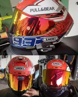 Shoei ukuran M 1:1+ Intercome TMAX Fullset