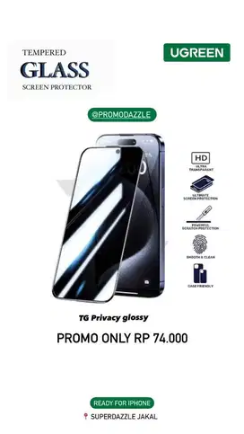 Tempered glass ugreen antispy