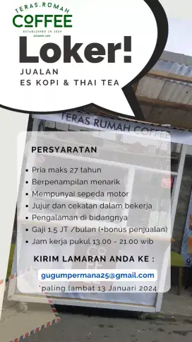 Jualan Es Kopi dan Thaitea