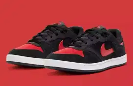 Nike SB Alleyoop Skate Shoes Black University Red White ukuran 44