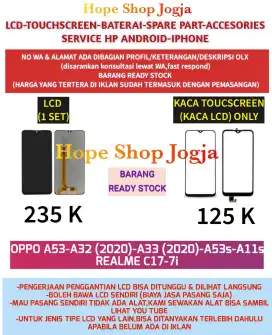 Service HP/Baterai-Touchscreen/LCD Realme C17-7i