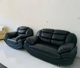 Sofa kulit besar 3 in 1