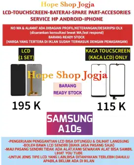 Service HP/Ganti Touchscreen-Baterai-LCD Samsung A10s