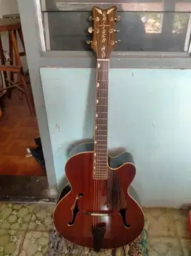 Gitar hollow body akustik custom high kuality