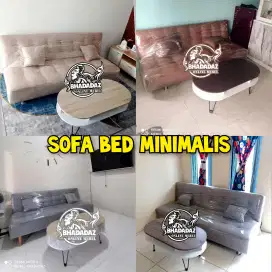 1 Set Sofa Bed Minimalis + Meja