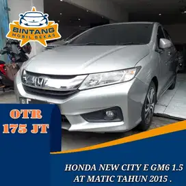 HONDA NEW CITY E GM6 1.5 AT AUTOMATIC 1500 CC BENSIN TAHUN 2015