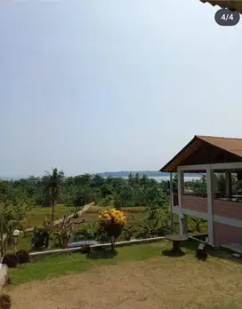 Jual Resort dengan 9 cottages, AC, Resto Cafe, Kitchen, Mushola