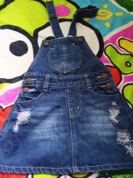 Overall rok jeans,,size 6