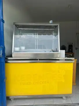 dijual booth ayam fried chicken stainless