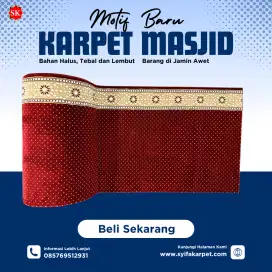 Jual karpet sajadah khusus untuk masjid siap pasang ke Sukodono Sragen