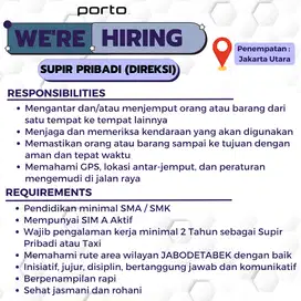 Dibutuhkan Secepatnya (Supir Pribadi Direksi)