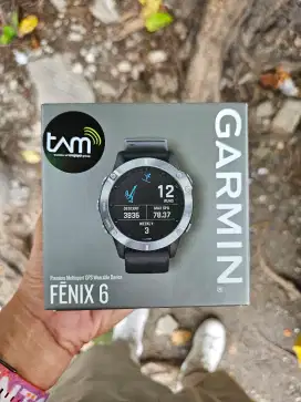 Garmin fenix 6 Silver black band second