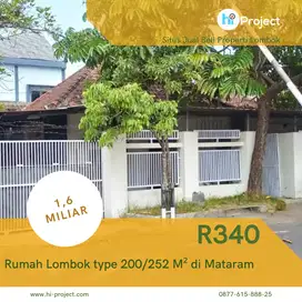 Rumah Lombok type 200/252 M² di pusat Kota Mataram R340