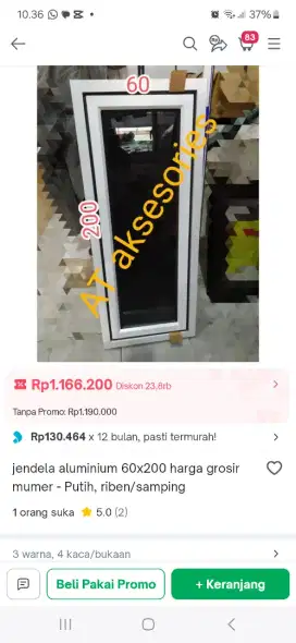 jual jendela alumunium