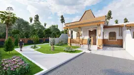 RUMAH MINIMALIS ETNIK MODERN DI NGLINGGI KLATEN SELATAN