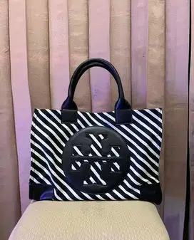 Tory Burch Hand Bag Zebra Black and White